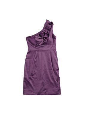 eliza j purple one shoulder dress Eliza J Women's One Shoulder Dress - Pink - Size 4